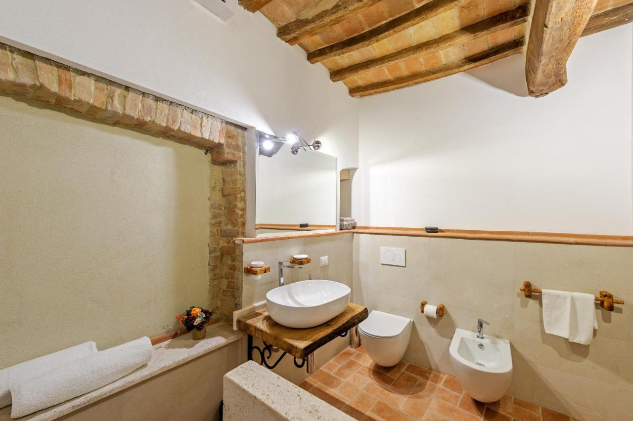 Casa Garoselli Leilighet Monticchiello Eksteriør bilde